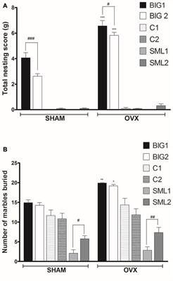 Ovarian Sex Hormones Modulate Compulsive, Affective and Cognitive Functions in A Non-Induced Mouse Model of Obsessive-Compulsive Disorder